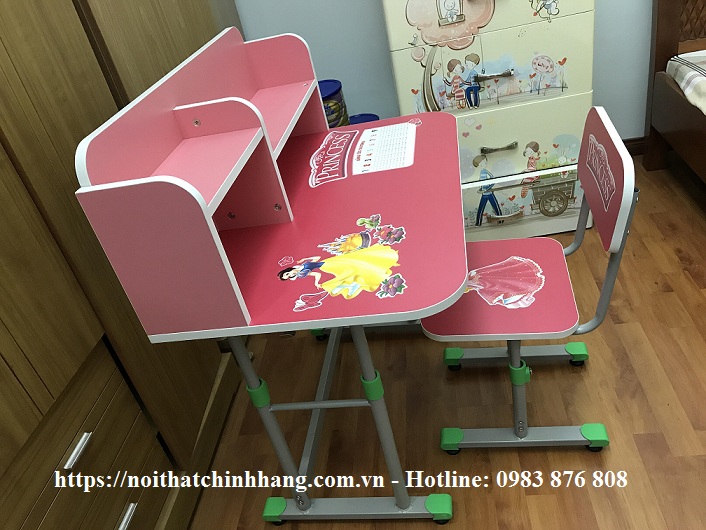  Bộ bàn ghế học sinh BHS28C-3 màu hồng 